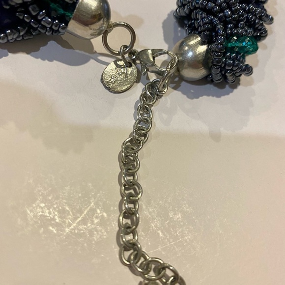 Lovisa blue and green beaded choker. - Picture 3 of 5